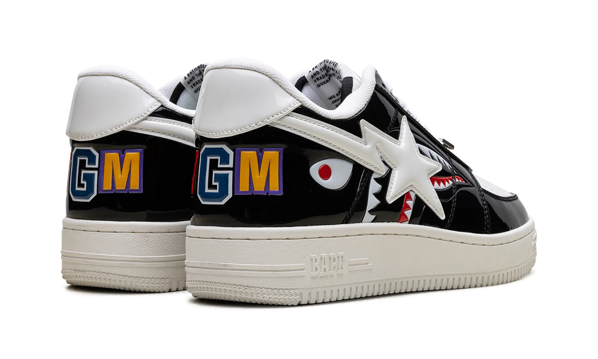 A Bathing Ape Bape Sta Low Color Block Shark Black - Image 3
