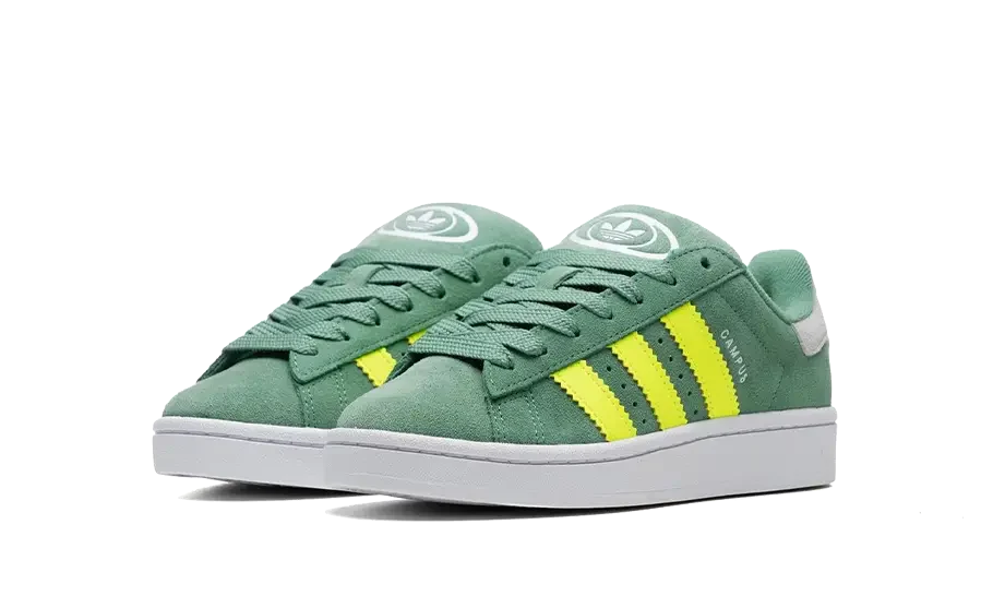Adidas Campus 00s Preloved Green Solar Yellow - Image 2