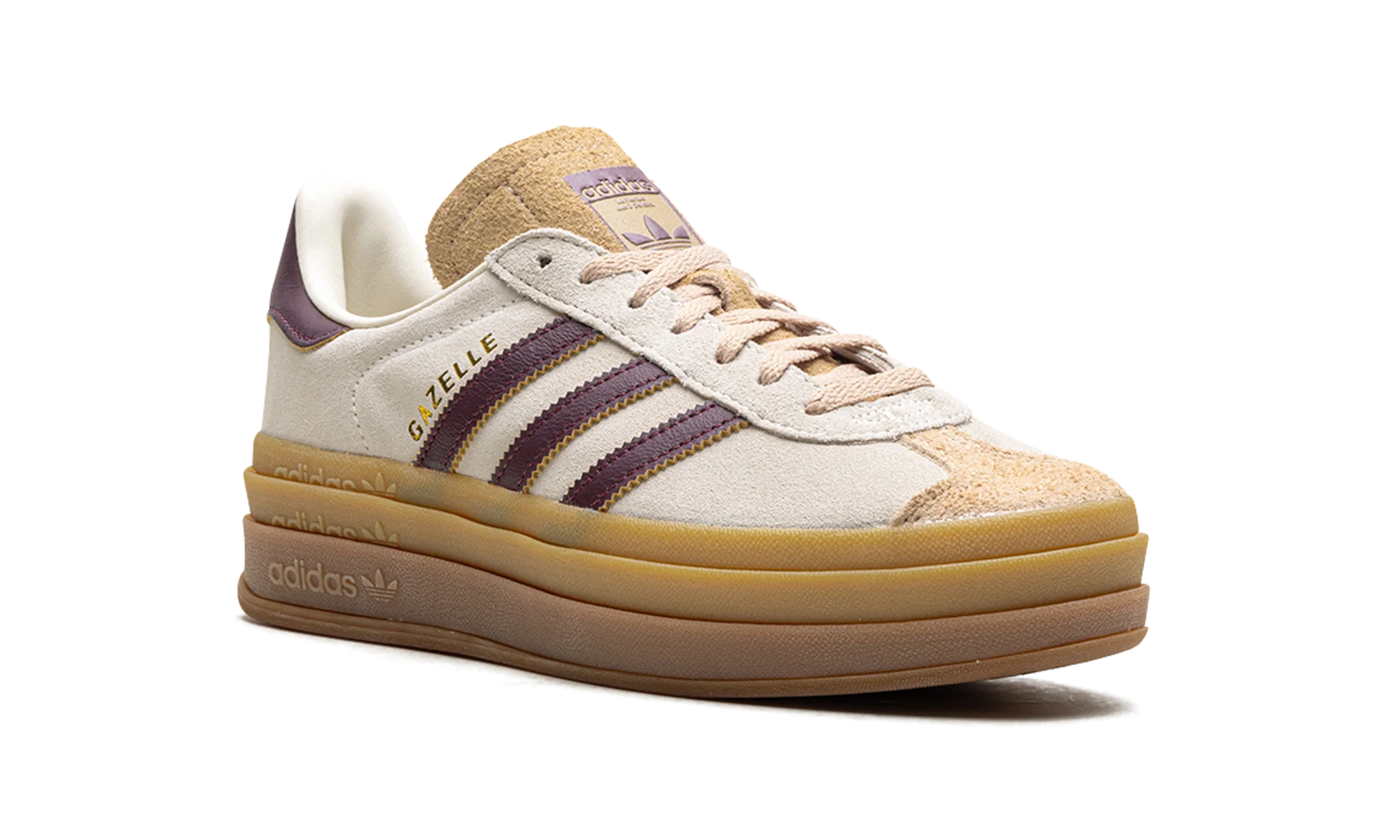 Adidas Gazelle Bold Cream White Maroon - Image 7