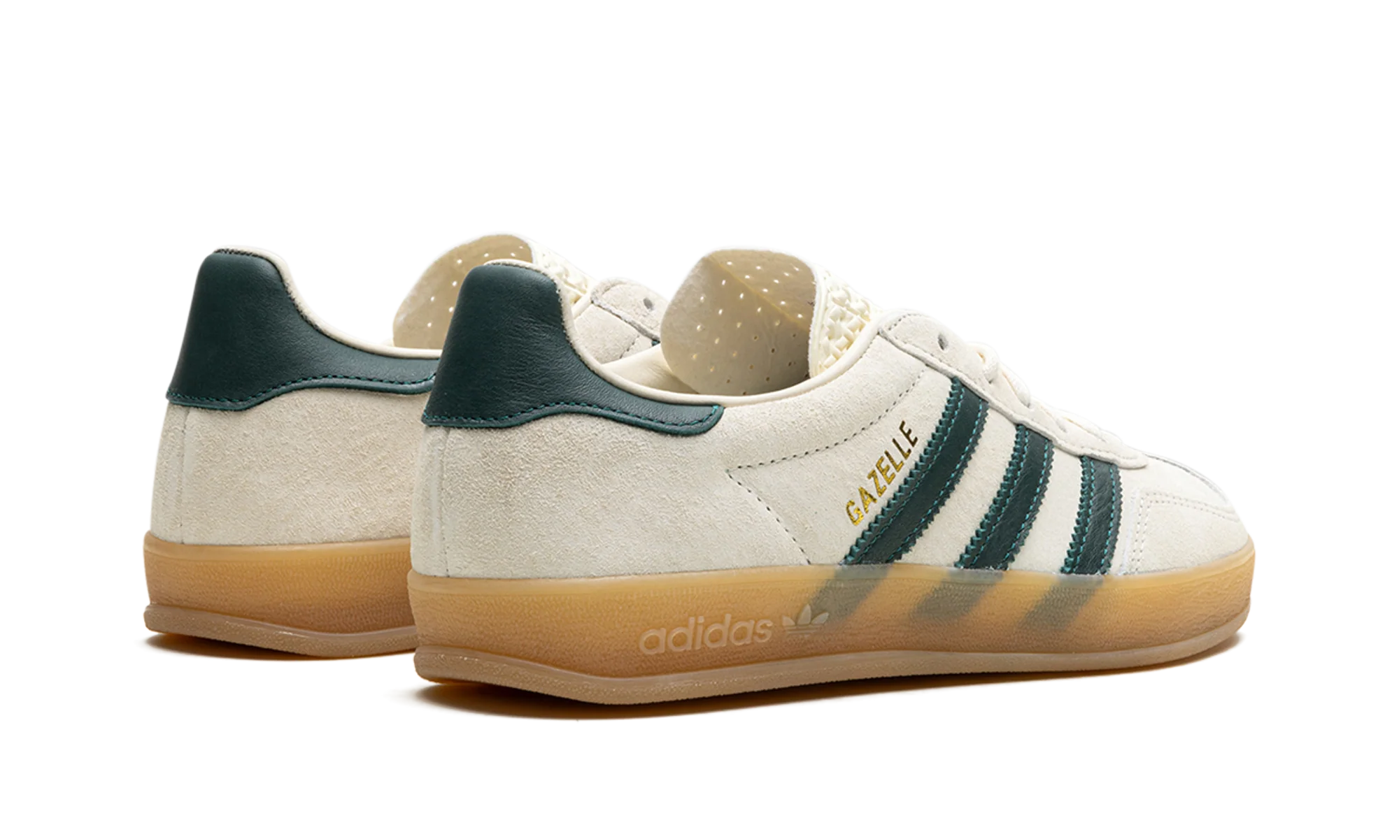 Adidas Gazelle Indoor Cream White Collegiate Green Gum - Image 3