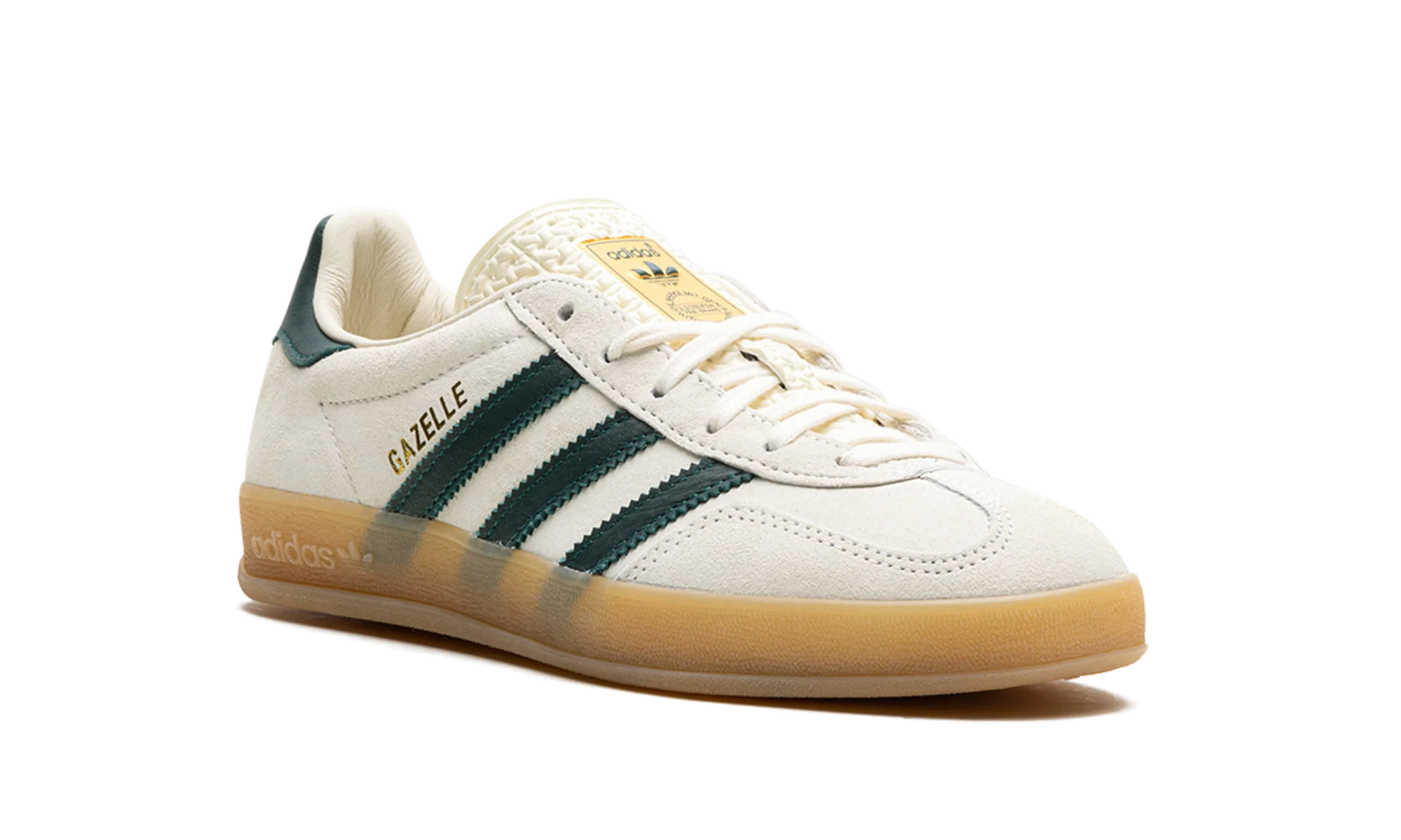 Adidas Gazelle Indoor Cream White Collegiate Green Gum - Image 7