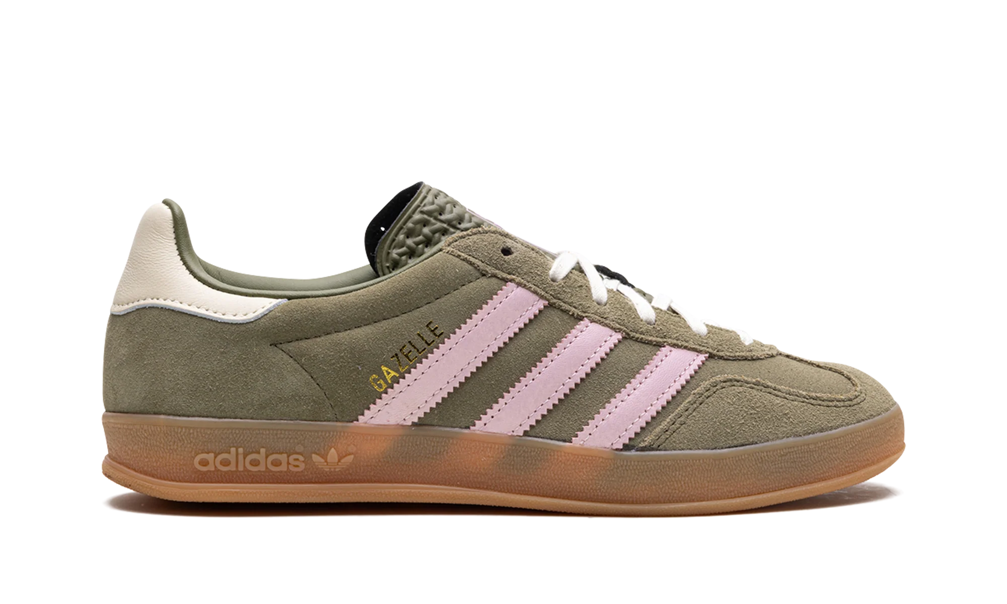 Adidas Gazelle Indoor Focus Olive Clear Pink - Image 6