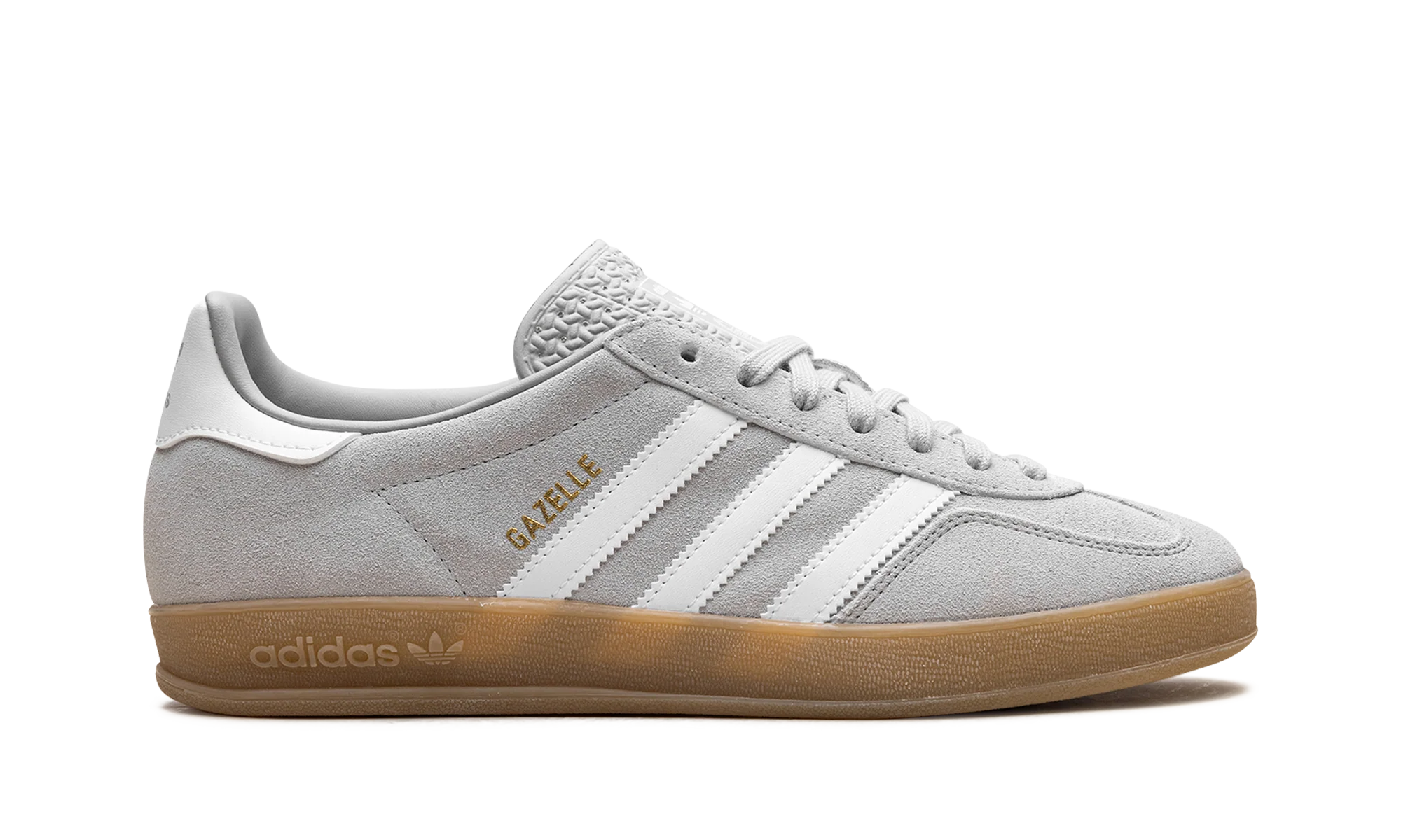 Adidas Gazelle Indoor Grey Cloud White Gold Metallic - Image 6