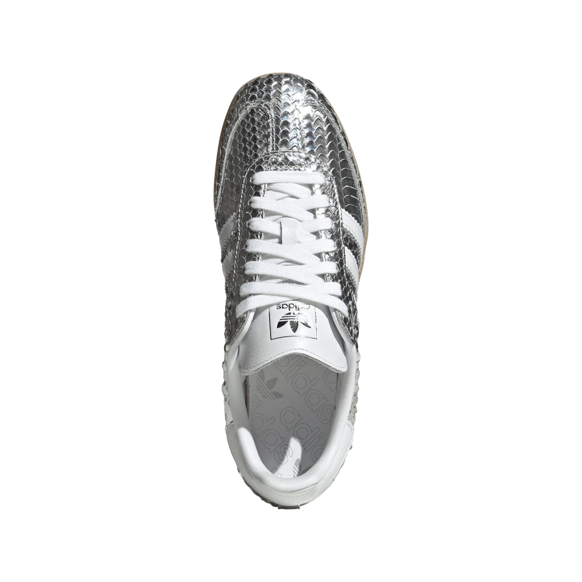 Adidas Samba OG Patent Snakeskin Silver Metallic - Image 3