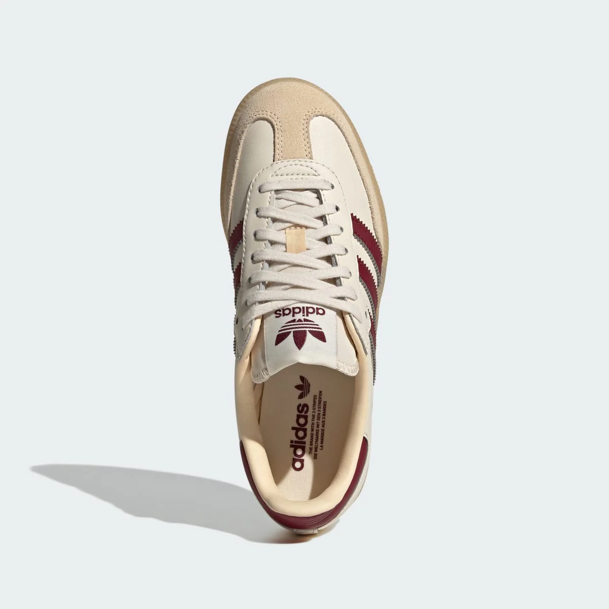 Adidas Samba OG Wonder White Shadow Red Gum - Image 3