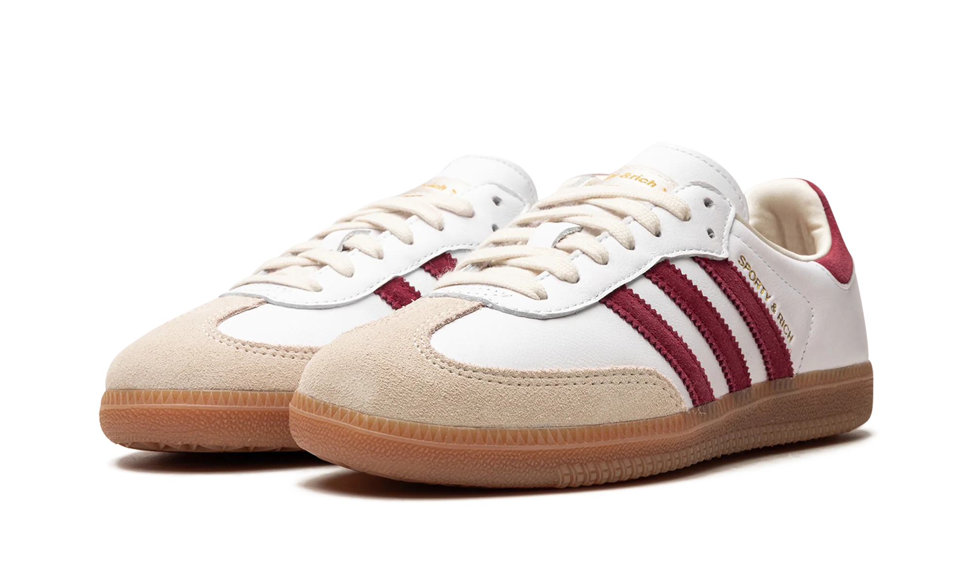 Adidas Samba Sporty & Rich White Collegiate Burgundy - Image 2