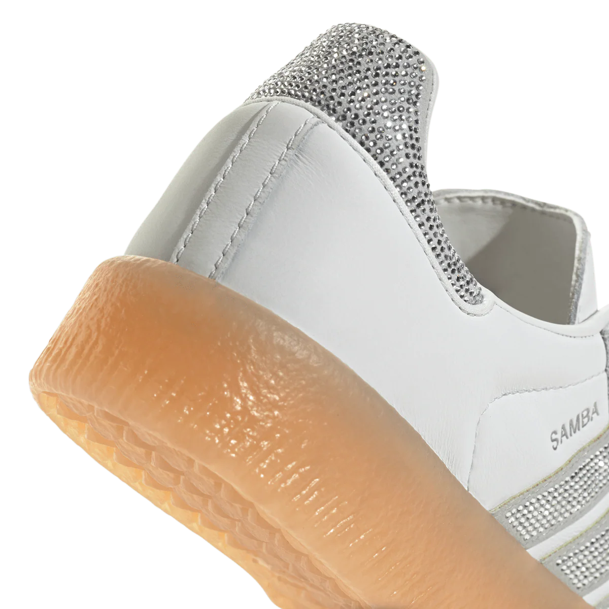 Adidas Sambae Rhinestone Crystal White Silver - Image 8