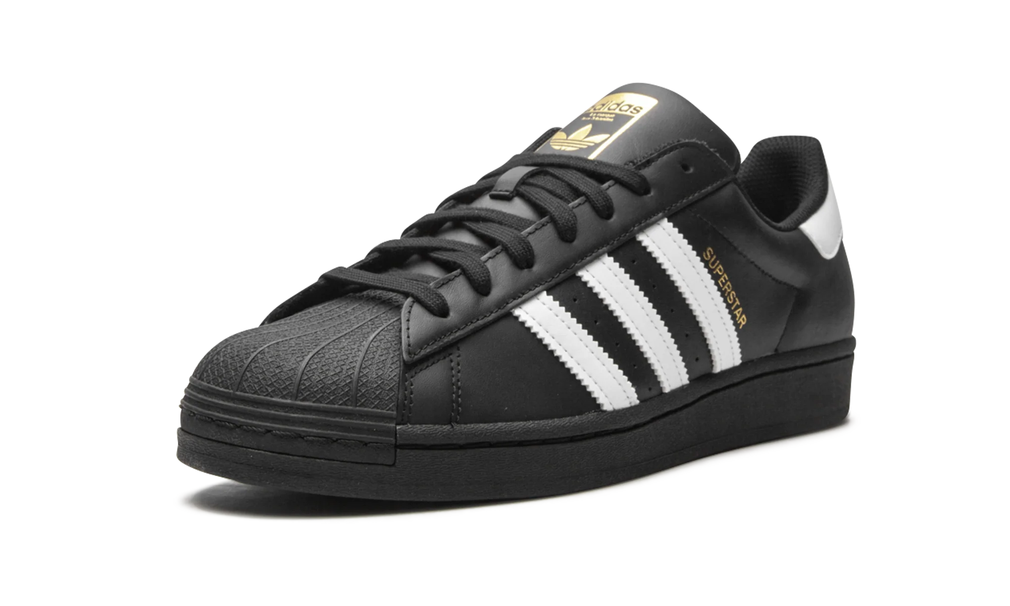 Adidas Superstar Core Black Cloud White Gold - Image 4