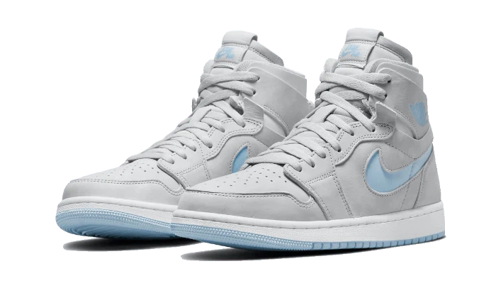 Air Jordan 1 High Zoom Air CMFT Grey Fog Celestine Blue - Image 2