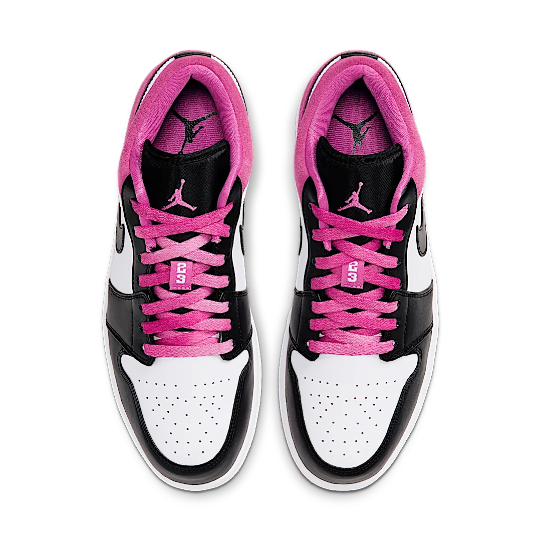 Air Jordan 1 Low Black Active Fuchsia - Image 3