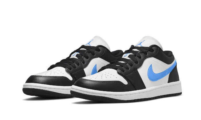 Air Jordan 1 Low Black University Blue White - Image 2