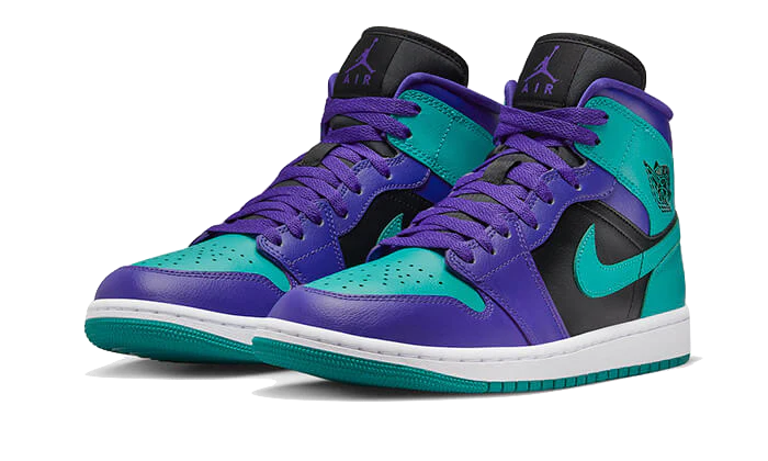 Air Jordan 1 Mid Black Grape - Image 2
