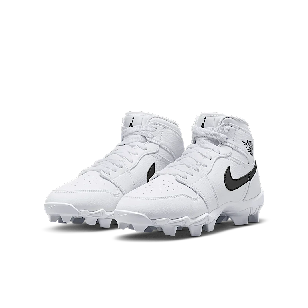 Air Jordan 1 Mid Cleat White Black - Image 2