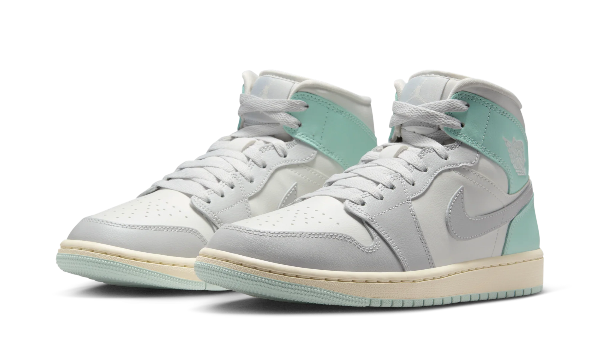 Air Jordan 1 Mid Football Grey Igloo - Image 2