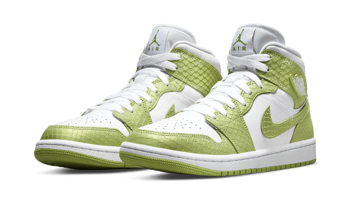 Air Jordan 1 Mid Green Python - Image 2