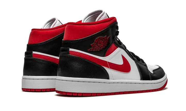 Air Jordan 1 Mid Gym Red Black White - Image 3