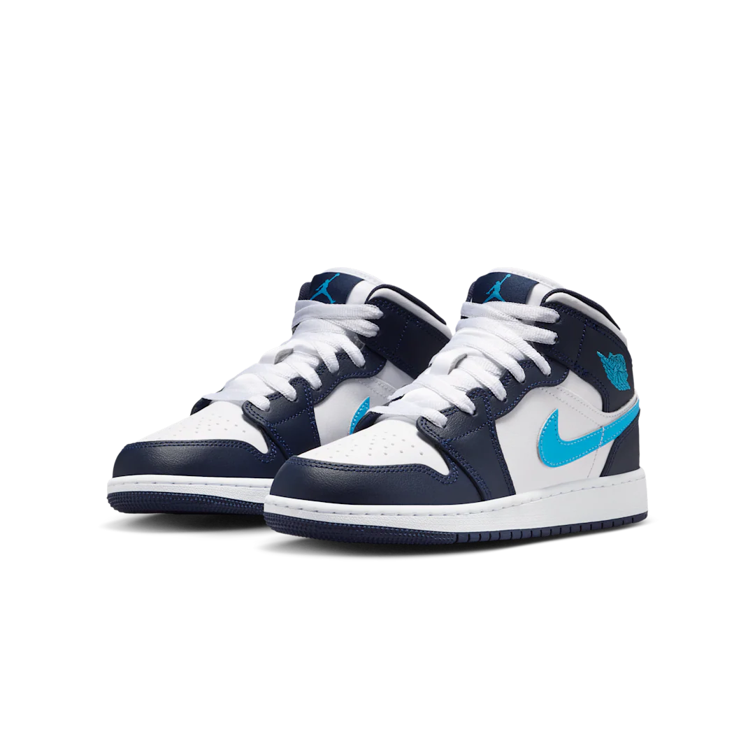 Air Jordan 1 Mid Obsidian Dark Powder Blue - Image 2