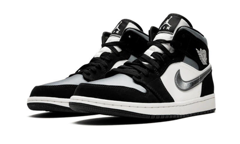 Air Jordan 1 Mid Satin Grey Toe - Image 2