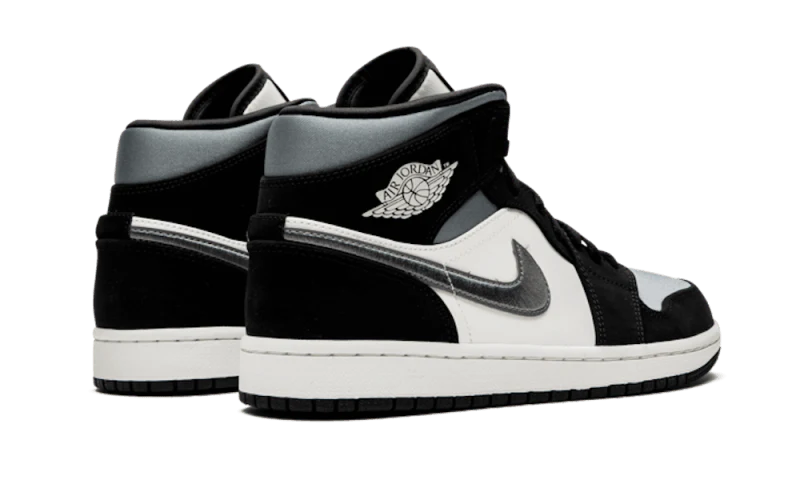 Air Jordan 1 Mid Satin Grey Toe - Image 3
