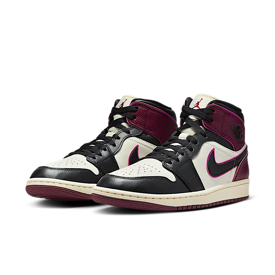 Air Jordan 1 Mid SE Bordeaux - Image 2