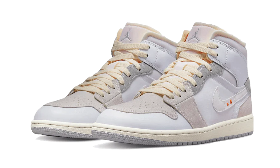Air Jordan 1 Mid SE Craft Inside Out White Grey - Image 2