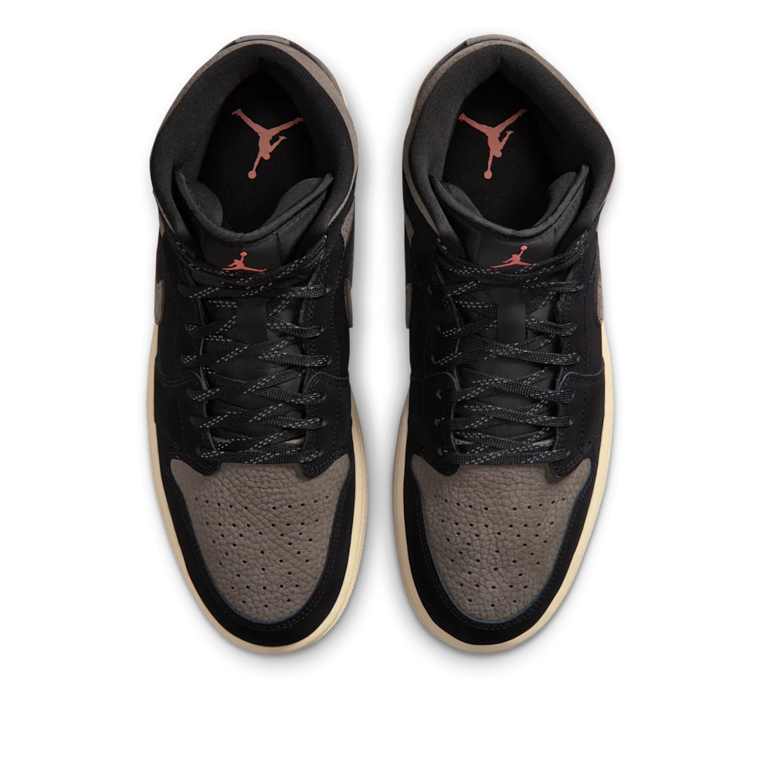 Air Jordan 1 Mid SE Olive Grey - Image 3