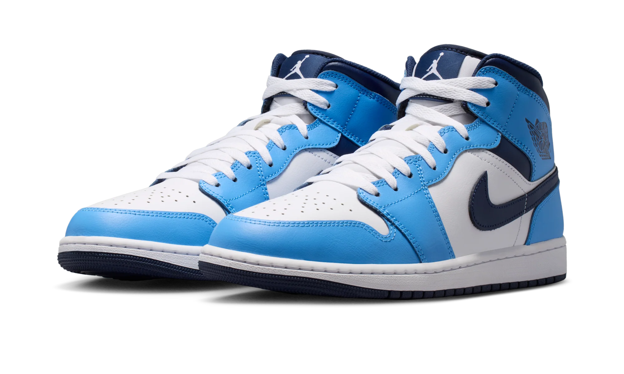 Air Jordan 1 Mid University Blue Midnight Navy - Image 2