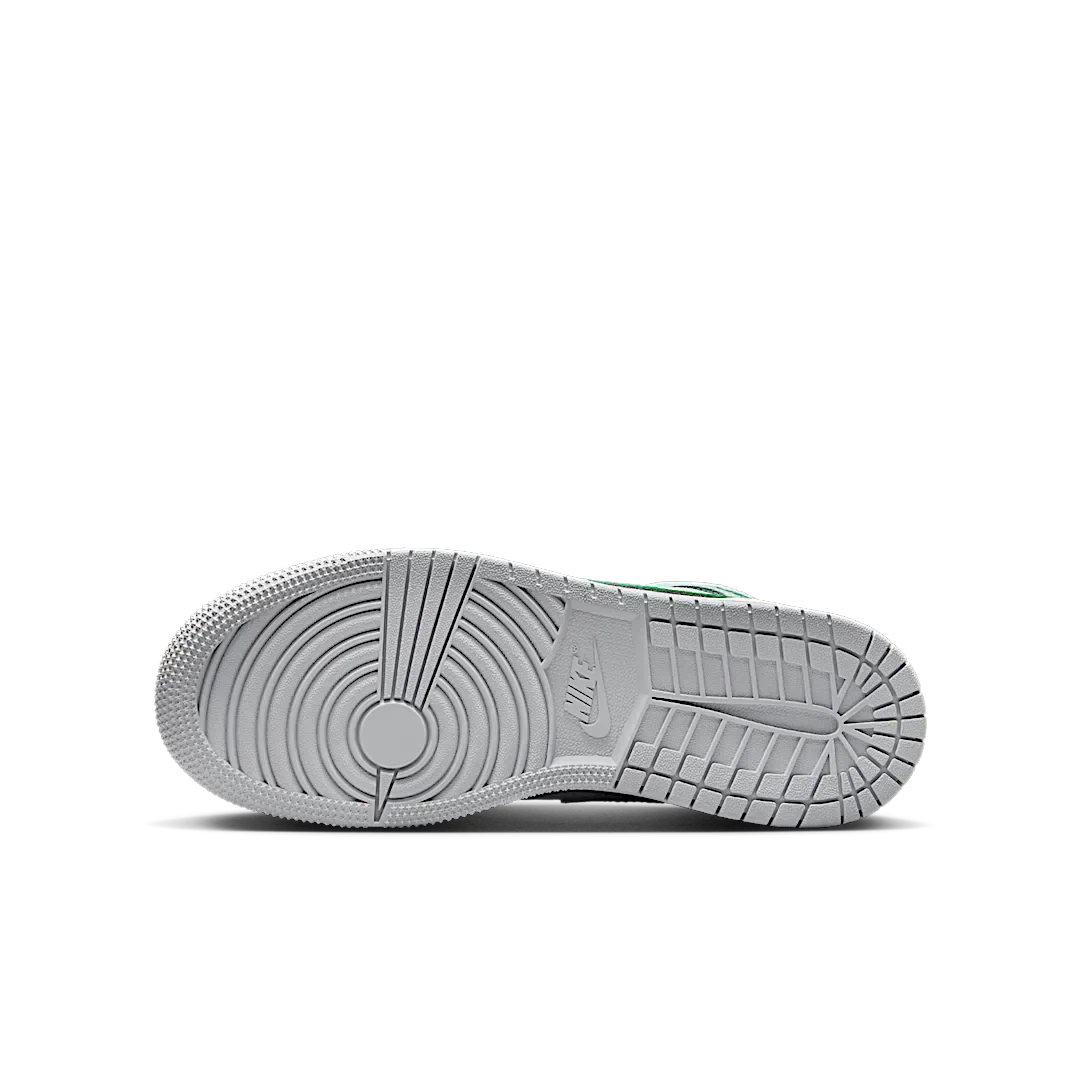 Air Jordan 1 Mid White Pure Platinum Pine Green - Image 4