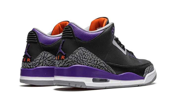 Air Jordan 3 Retro Black Court Purple - Image 3