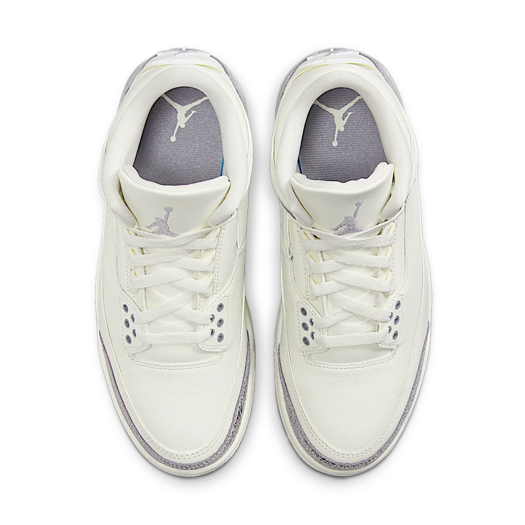Air Jordan 3 Retro Sail Cement Grey - Image 3