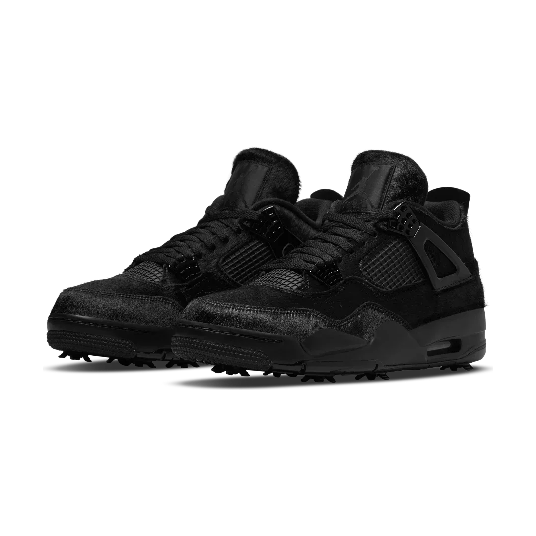 Air Jordan 4 Retro Golf Black Cat Pony Hair - Image 2