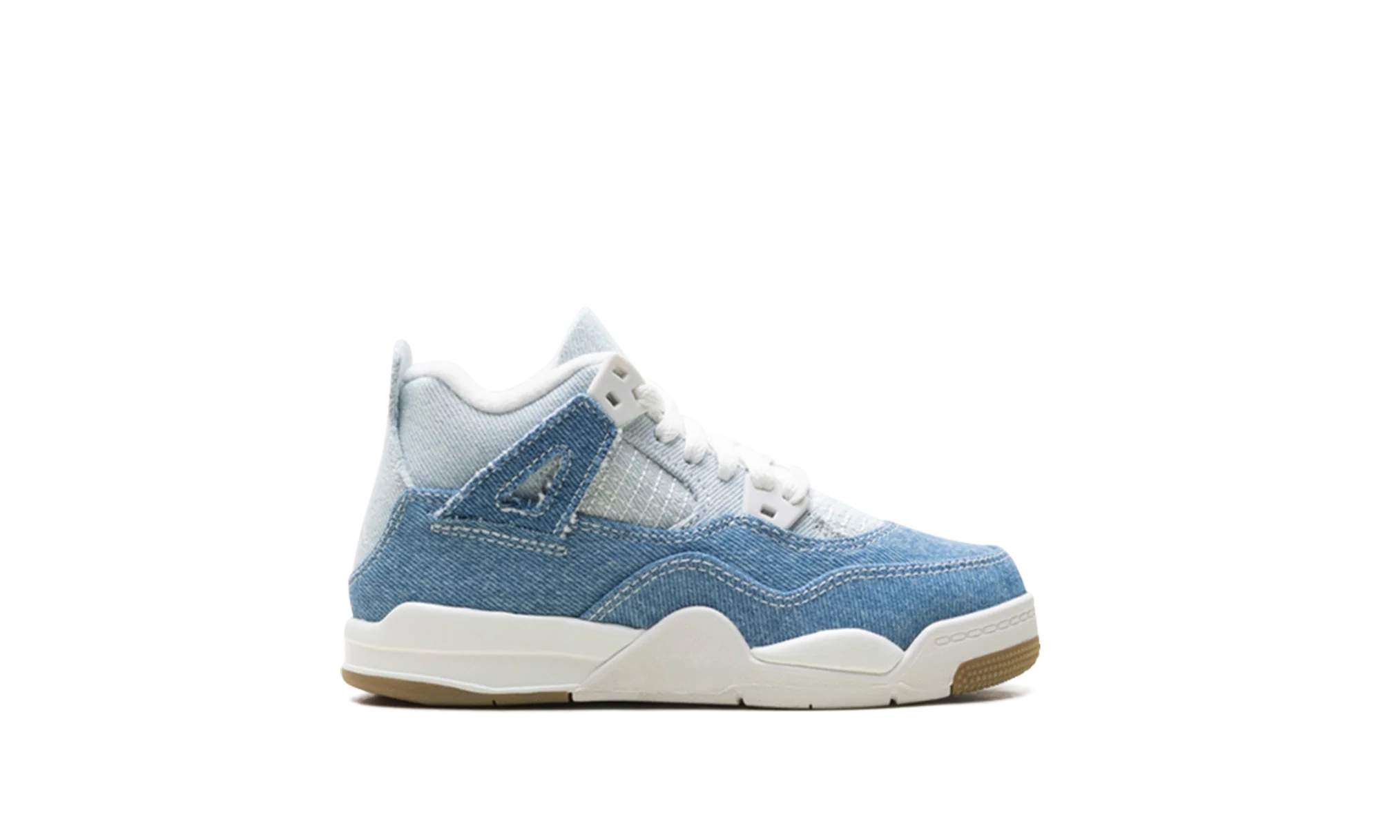 Air Jordan 4 Retro TEX Denim Worn Blue (PS) - Image 6