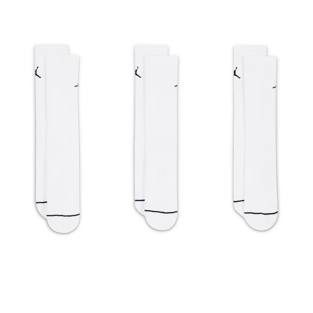 Air Jordan Everyday Crew Socks (3 pairs) Multi-Colour/Black - Image 2