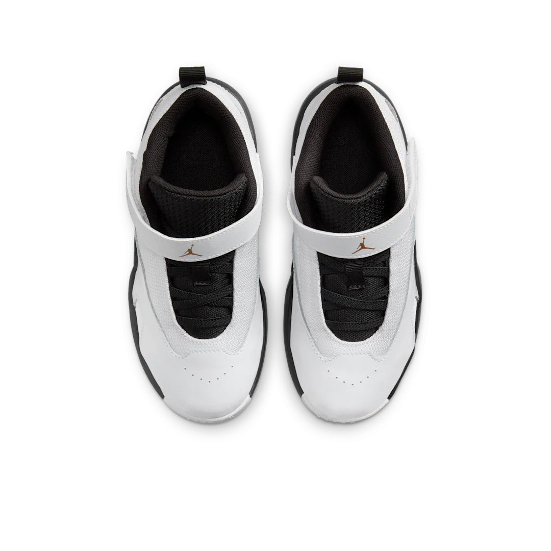 Air Jordan Max Aura 6 White Black Metallic Gold (PS) - Image 3