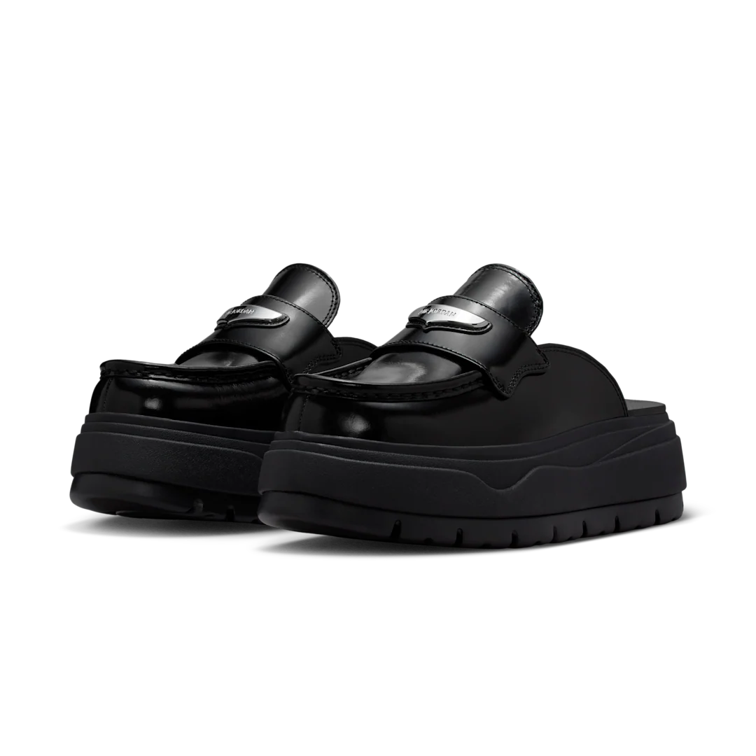 Air Jordan Mule Black Metallic Silver - Image 2