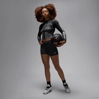 Air Jordan Sport Leak Protection: Period Shorts Black/White - Image 6