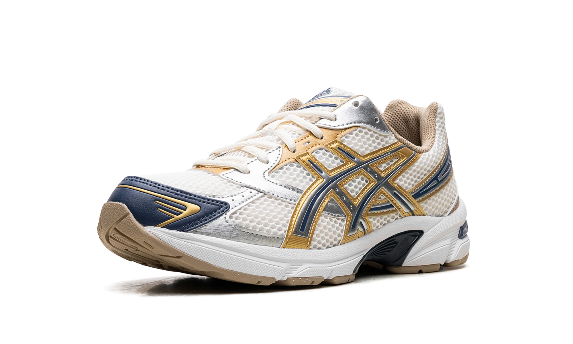 ASICS Gel-1130 Cream Pure Silver Gold Blue - Image 4