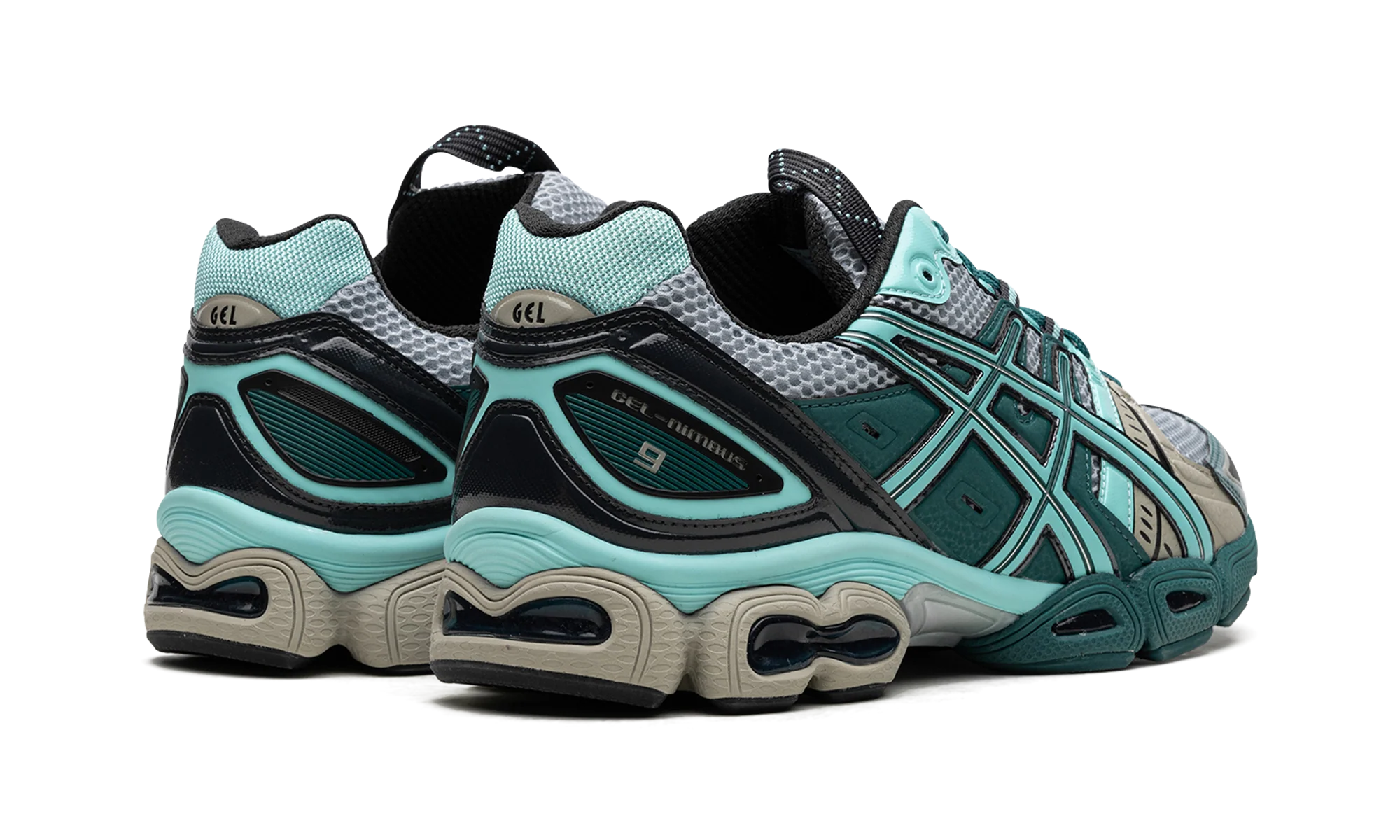 ASICS UB3-S Gel-Nimbus 9 Kiko Kostadinov Piedmont Grey Aruba Blue - Image 3