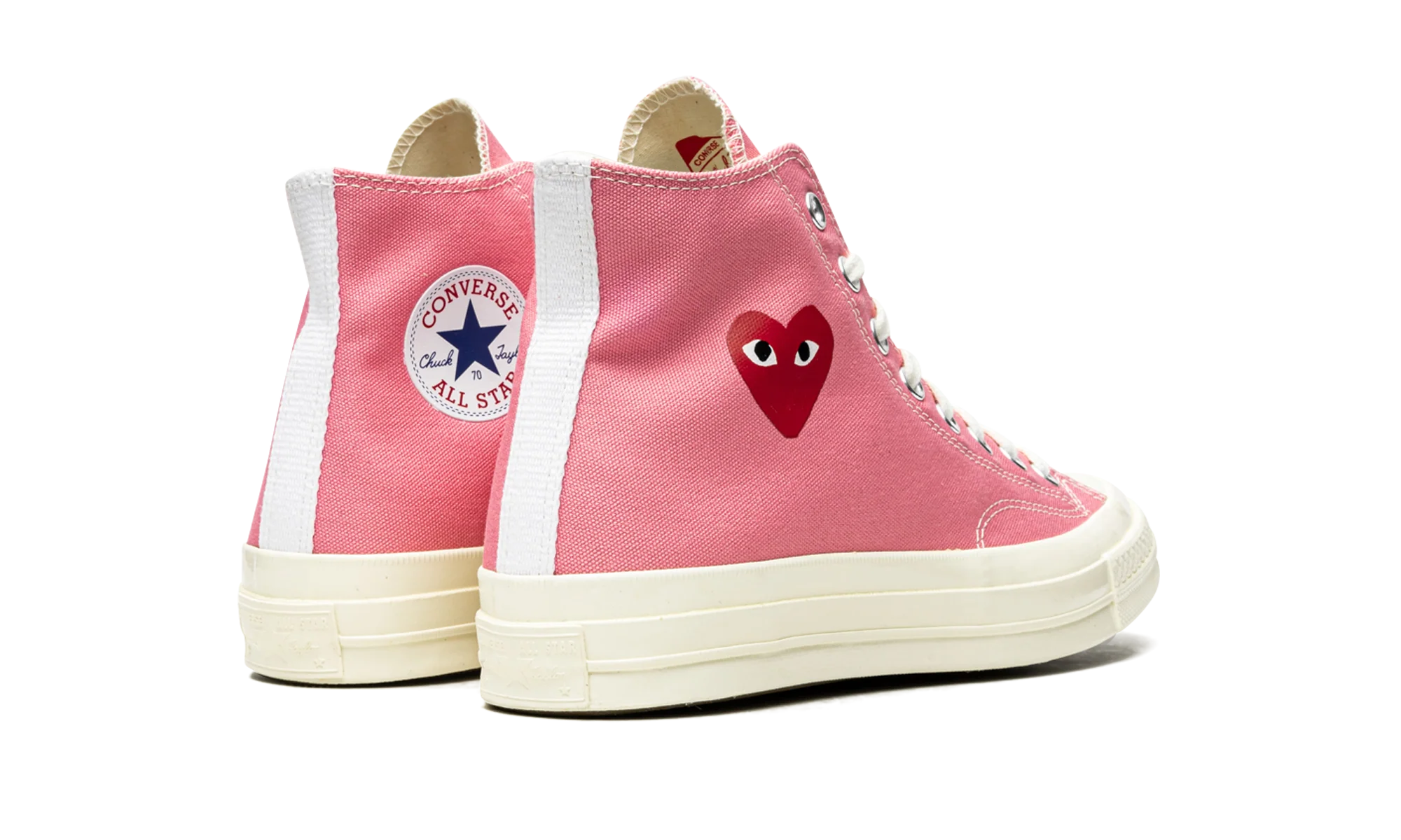 Converse Chuck Taylor All Star 70 Hi Comme des Garcons PLAY Bright Pink - Image 3