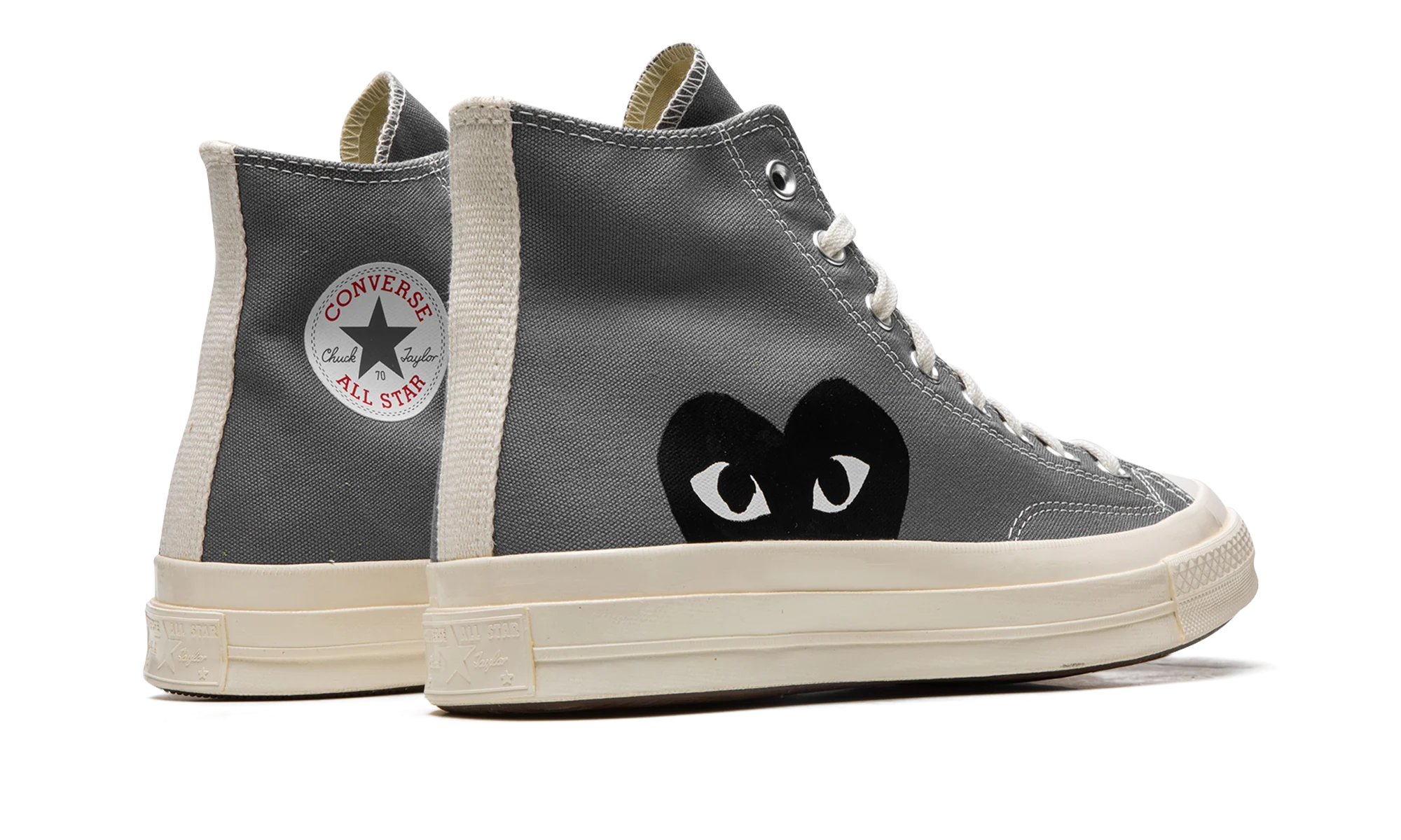 Converse Chuck Taylor All Star 70 Hi Comme des Garcons PLAY Grey - Image 3