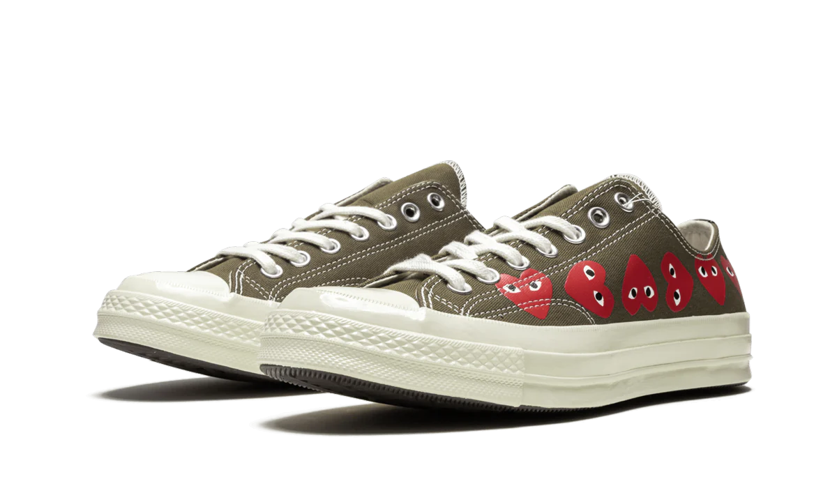 Converse Chuck Taylor All Star 70 Ox Comme des Garcons Multi Heart Green - Image 2