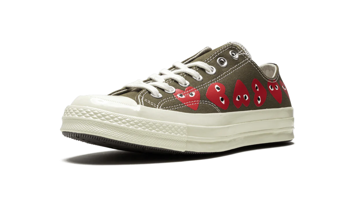 Converse Chuck Taylor All Star 70 Ox Comme des Garcons Multi Heart Green - Image 4