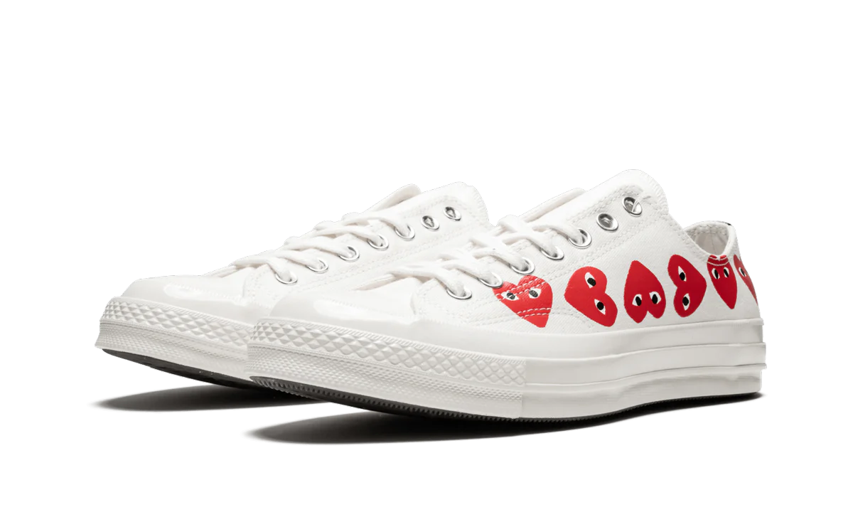 Converse Chuck Taylor All Star 70 Ox Comme des Garcons PLAY Multi-Heart White - Image 2