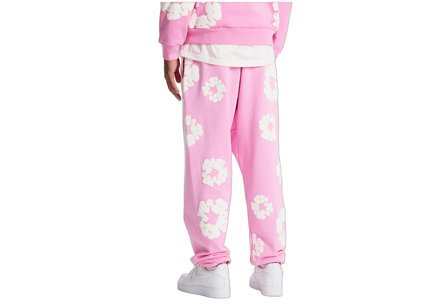 Denim Tears The Cotton Wreath Sweatpants Pink - Image 3