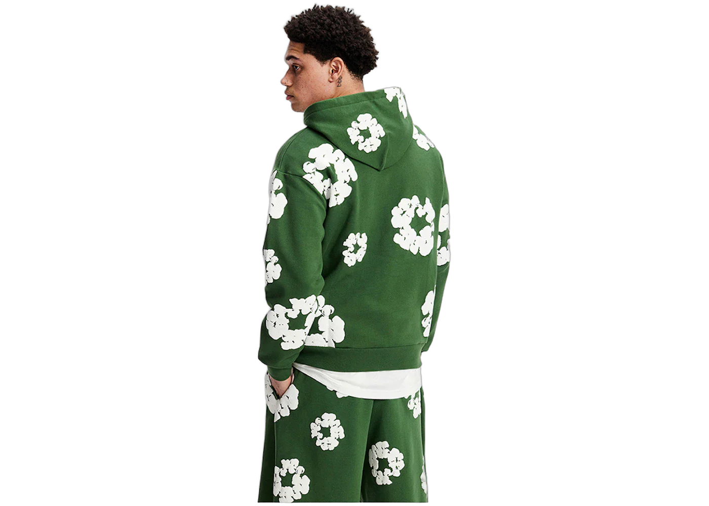 Denim Tears The Cotton Wreath Hoodie Green - Image 4