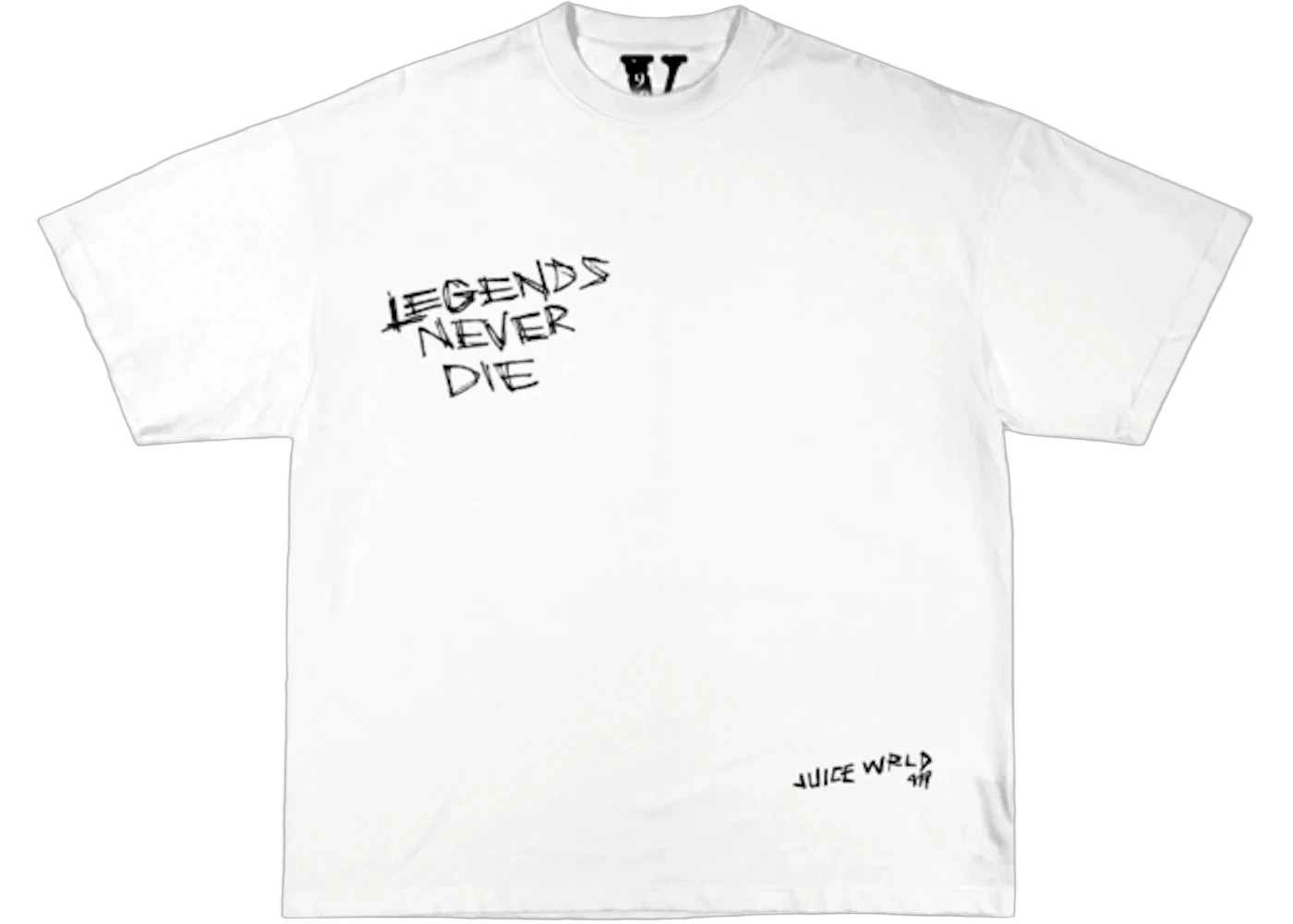Juice Wrld x Vlone Legends Never Die T-Shirt White - Image 2