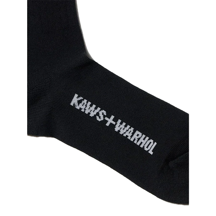 KAWS x Uniqlo Warhol Banana Socks Black - Image 3