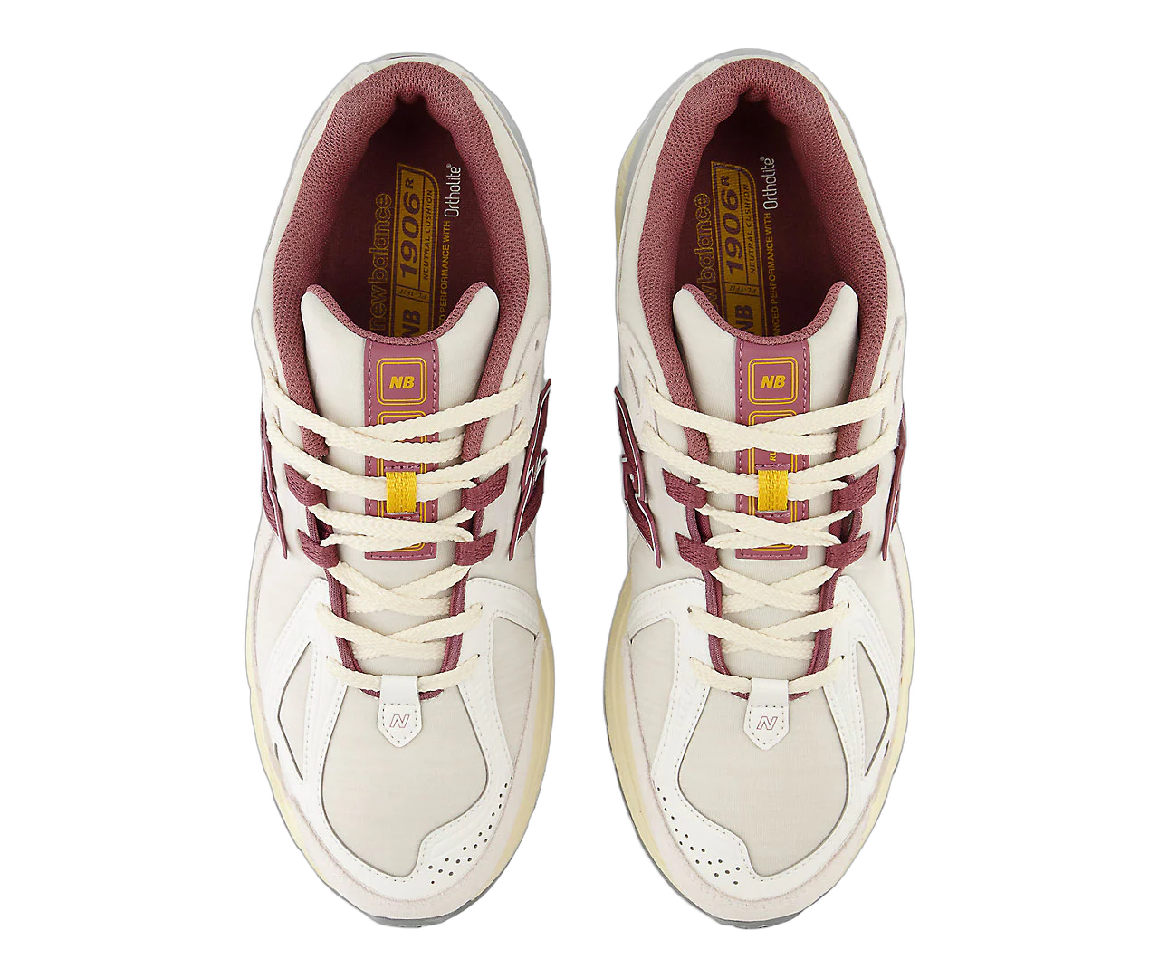 New Balance 1906R White Burgundy - Image 4