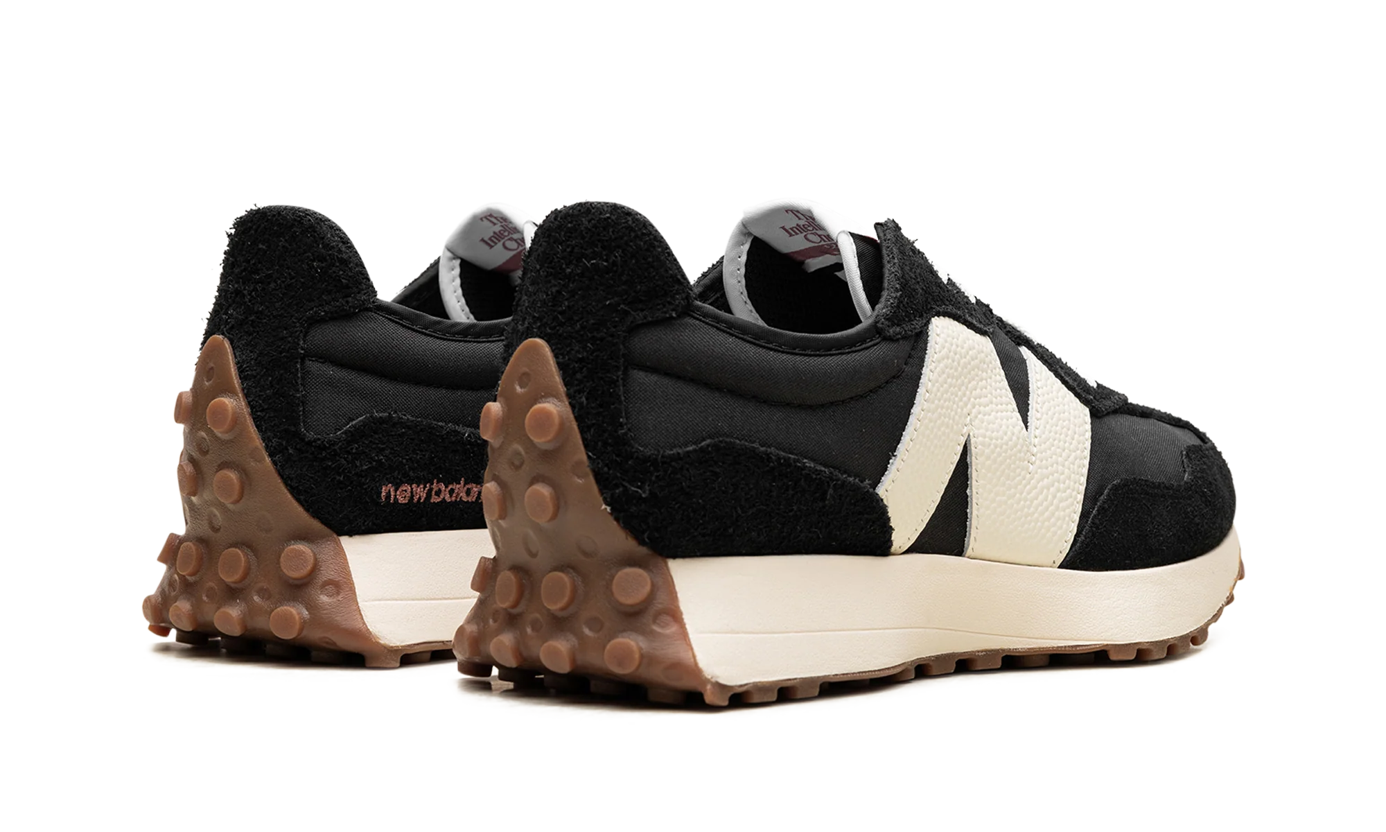 New Balance 327 Black White Gum - Image 3