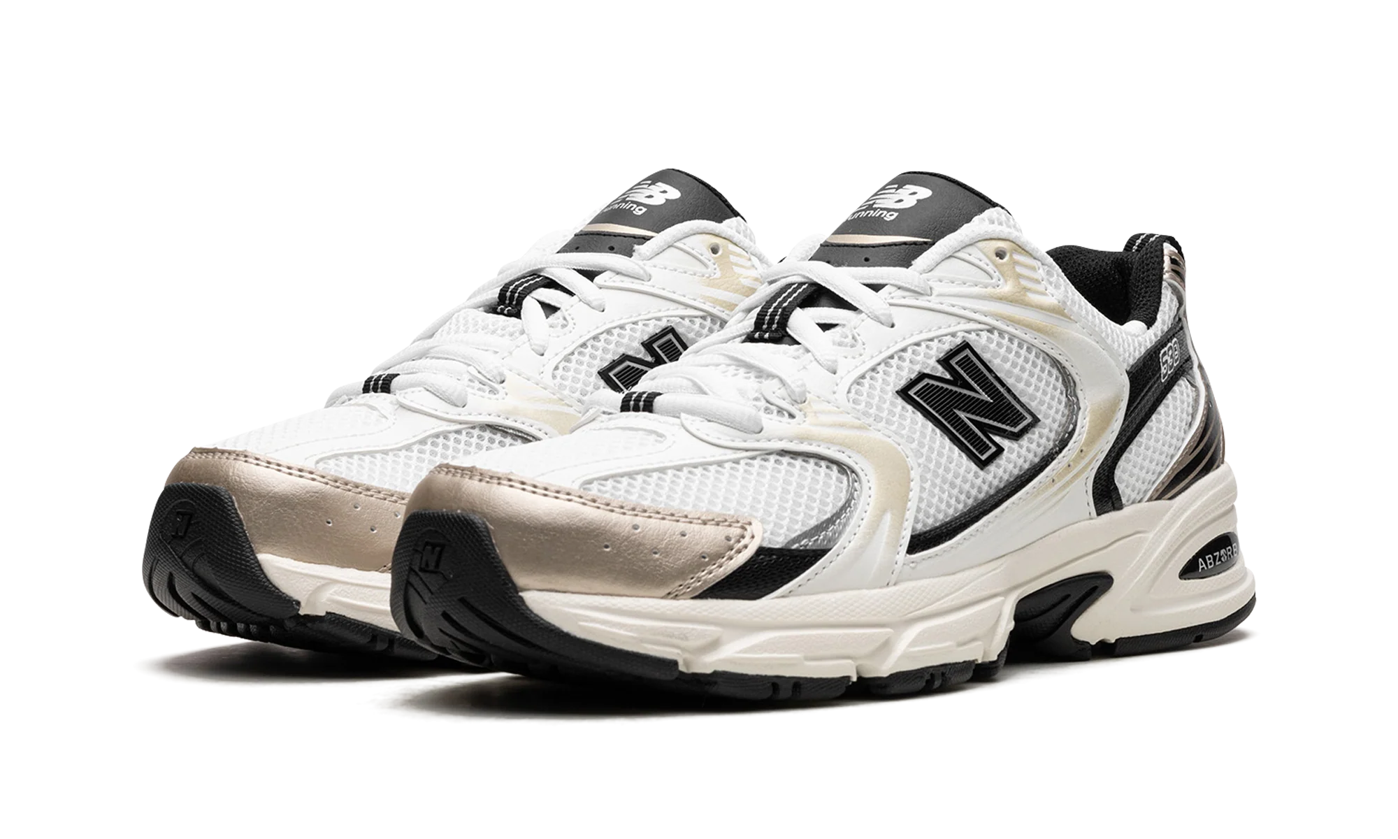 New Balance 530 White Light Gold Metallic - Image 2